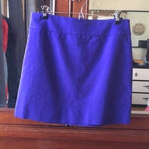 J. Crew Blue Cotton Skirt size 4